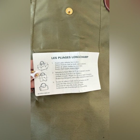 Longchamp Vintage Le Pliage Green Cabas - Picture 14 of 14